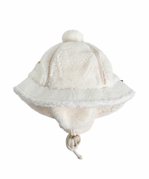 moimoln（モイモルン）の「刺繍ポイントボア帽子（ハット・キッズ・アイボリー・52cm/50cm/46cm/48cm）」の3枚目の写真