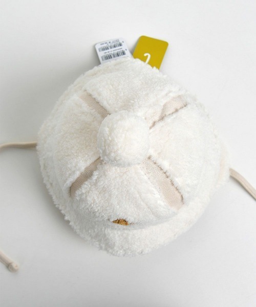 moimoln（モイモルン）の「刺繍ポイントボア帽子（ハット・キッズ・アイボリー・52cm/50cm/46cm/48cm）」の4枚目の写真