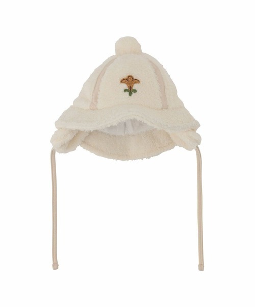 moimoln（モイモルン）の「刺繍ポイントボア帽子（ハット・キッズ・アイボリー・52cm/50cm/46cm/48cm）」の10枚目の写真
