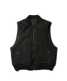 made in standard （メイドインスタンダード）の「MADE IN STANDARD / メイドインスタンダード 2WAY BLACK MA1 VEST リバーシブルMA-1ベスト（ベスト・メンズ）」