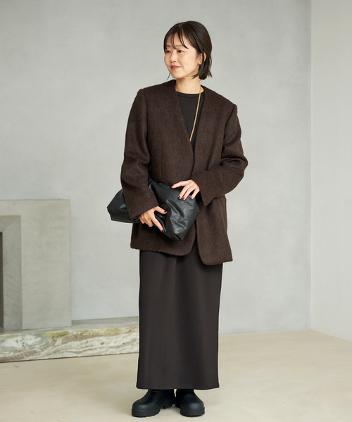 Shaggy Big ジャケット（ノーカラージャケット）｜Plage（プラージュ