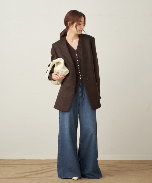 Shaggy Big ジャケット（ノーカラージャケット）｜Plage（プラージュ