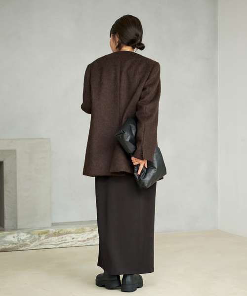 Shaggy Big ジャケット（ノーカラージャケット）｜Plage（プラージュ