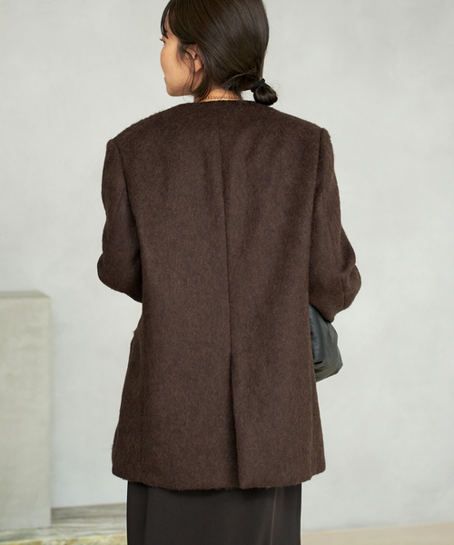 Shaggy Big ジャケット（ノーカラージャケット）｜Plage（プラージュ