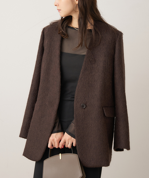 Shaggy Big ジャケット（ノーカラージャケット）｜Plage（プラージュ