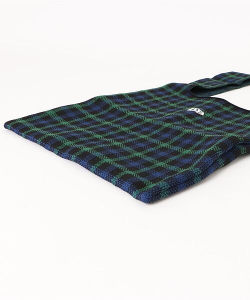 NEW ERA（ニューエラ）の「NEW ERA/ニューエラ トートバッグ KNIT TOTE BAG CHECK NAVY 14669988（トートバッグ・レディース・ネイビー・FREE）」の3枚目の写真