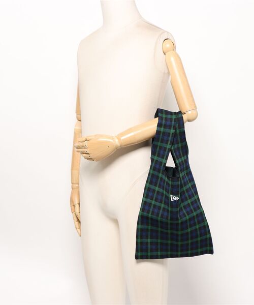 NEW ERA（ニューエラ）の「NEW ERA/ニューエラ トートバッグ KNIT TOTE BAG CHECK NAVY 14669988（トートバッグ・レディース・ネイビー・FREE）」の5枚目の写真