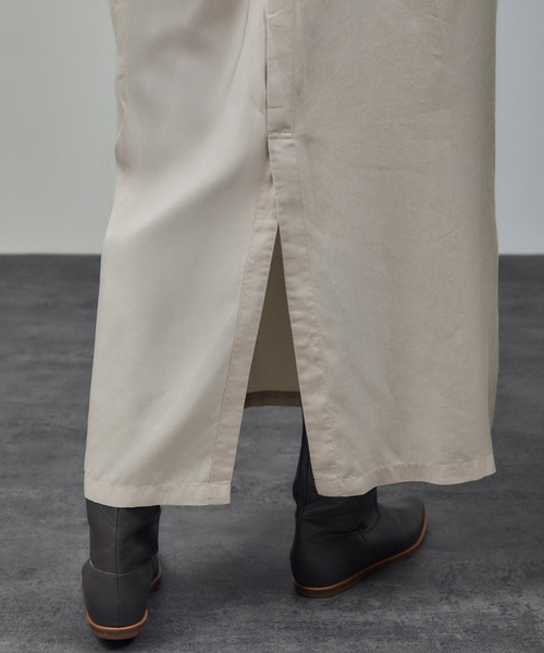 SALON adam et rope'(サロン アダム エ ロペ)の「セルロースウォッシャブルシャツワンピース(ワンピース・レディース・ベージュ系その他/チャコールグレー・FREE)」の9枚目の写真