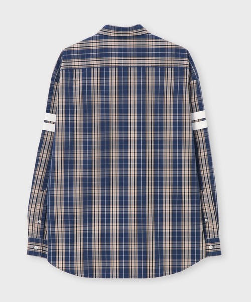 Psycho Bunny（サイコバニー）の「[WEB限定]ピーチ起毛 チェックシャツ（シャツ/ブラウス・メンズ・ネイビー/ブラック・X-LARGE/LARGE/MEDIUM）」の12枚目の写真