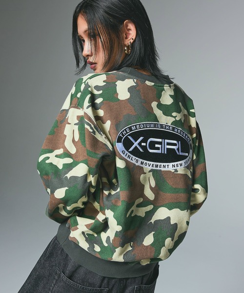 EMBROIDERY OVAL LOGO SWEAT TOP（スウェット）｜X-girl（エックス