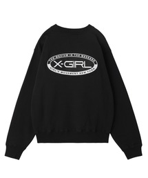 EMBROIDERY OVAL LOGO SWEAT TOP