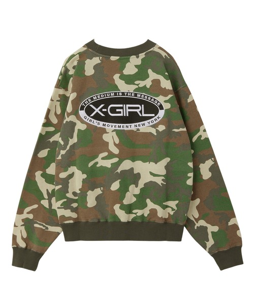 EMBROIDERY OVAL LOGO SWEAT TOP（スウェット）｜X-girl（エックス