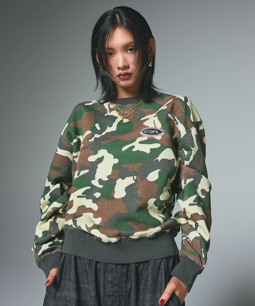 EMBROIDERY OVAL LOGO SWEAT TOP（スウェット）｜X-girl（エックス