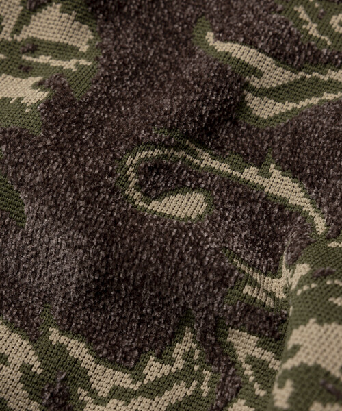 FREAK'S STORE(フリークスストア)の「フラワー総柄 モール糸 ニットカーディガン/リラックスフィット(カーディガン/ボレロ・メンズ・グレー/ブラック/ベージュ/ワインレッド・LARGE/MEDIUM)」の15枚目の写真