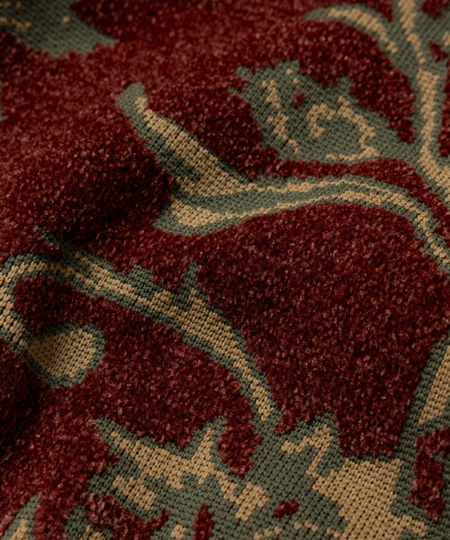 FREAK'S STORE(フリークスストア)の「フラワー総柄 モール糸 ニットカーディガン/リラックスフィット(カーディガン/ボレロ・メンズ・グレー/ブラック/ベージュ/ワインレッド・LARGE/MEDIUM)」の17枚目の写真