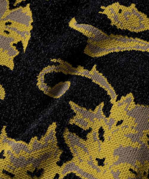 FREAK'S STORE(フリークスストア)の「フラワー総柄 モール糸 ニットカーディガン/リラックスフィット(カーディガン/ボレロ・メンズ・グレー/ブラック/ベージュ/ワインレッド・LARGE/MEDIUM)」の19枚目の写真