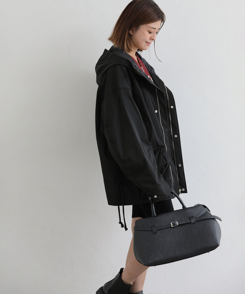 U by SPICK&SPAN（ユーバイスピックアンドスパン）の「KIJUN/キジュン Arcade Pocket Parka（その他アウター・レディース・ブラック/ボルドー・FREE）」の6枚目の写真