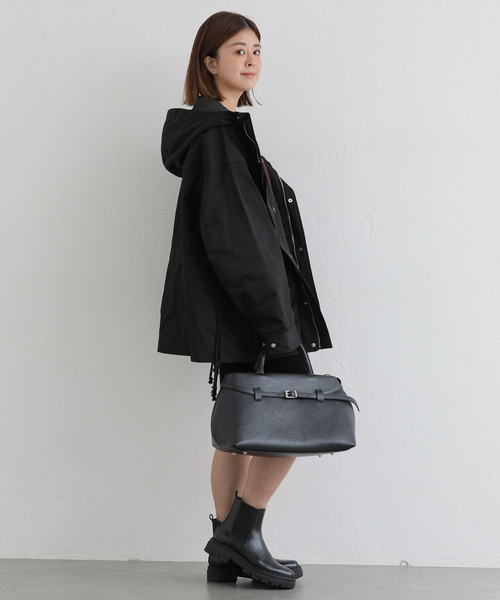 U by SPICK&SPAN（ユーバイスピックアンドスパン）の「KIJUN/キジュン Arcade Pocket Parka（その他アウター・レディース・ブラック/ボルドー・FREE）」の10枚目の写真