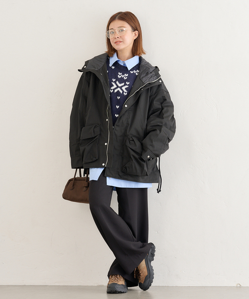 U by SPICK&SPAN（ユーバイスピックアンドスパン）の「KIJUN/キジュン Arcade Pocket Parka（その他アウター・レディース・ブラック/ボルドー・FREE）」の13枚目の写真