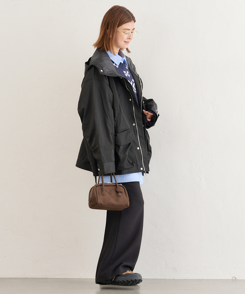 U by SPICK&SPAN（ユーバイスピックアンドスパン）の「KIJUN/キジュン Arcade Pocket Parka（その他アウター・レディース・ブラック/ボルドー・FREE）」の14枚目の写真