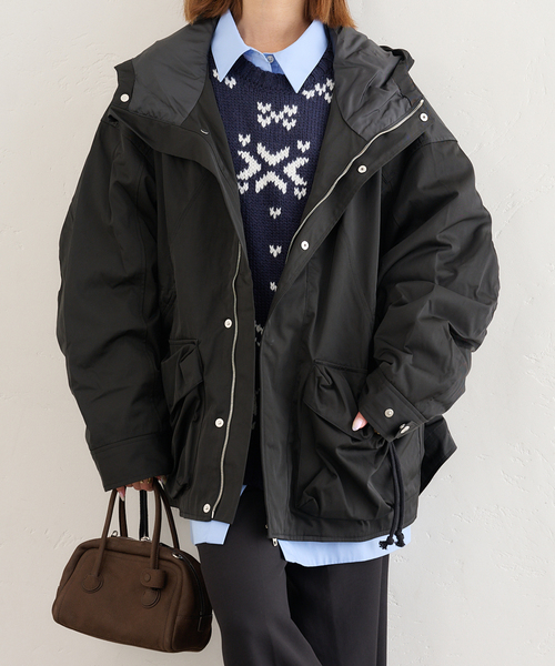U by SPICK&SPAN（ユーバイスピックアンドスパン）の「KIJUN/キジュン Arcade Pocket Parka（その他アウター・レディース・ブラック/ボルドー・FREE）」の17枚目の写真