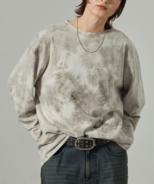 Alfred Alex（アルフレッドアレックス）の「【Alfred Alex】アブストラクトブリーチオーバーサイズロンＴ（Tシャツ/カットソー・メンズ・ブラック/アイボリー/ワイン・M/L）」の22枚目の写真