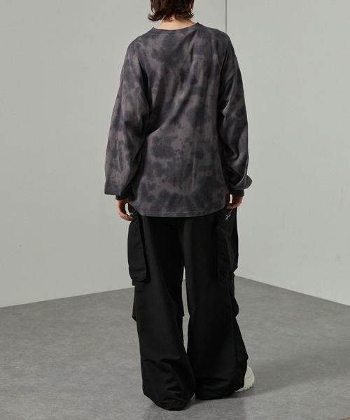 Alfred Alex（アルフレッドアレックス）の「【Alfred Alex】アブストラクトブリーチオーバーサイズロンＴ（Tシャツ/カットソー・メンズ・ブラック/アイボリー/ワイン・M/L）」の11枚目の写真