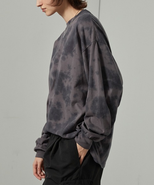 Alfred Alex（アルフレッドアレックス）の「【Alfred Alex】アブストラクトブリーチオーバーサイズロンＴ（Tシャツ/カットソー・メンズ・ブラック/アイボリー/ワイン・M/L）」の14枚目の写真
