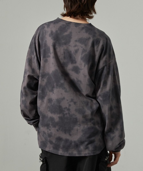 Alfred Alex（アルフレッドアレックス）の「【Alfred Alex】アブストラクトブリーチオーバーサイズロンＴ（Tシャツ/カットソー・メンズ・ブラック/アイボリー/ワイン・M/L）」の15枚目の写真