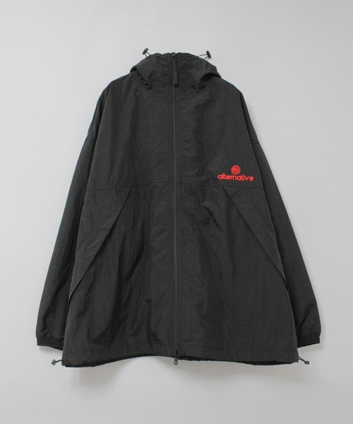 RNA(アールエヌエー)の「J2159 アスレチックオーバージャケット(ナイロンジャケット・レディース・ブラック/ネイビー/オレンジ・MEDIUM)」の2枚目の写真