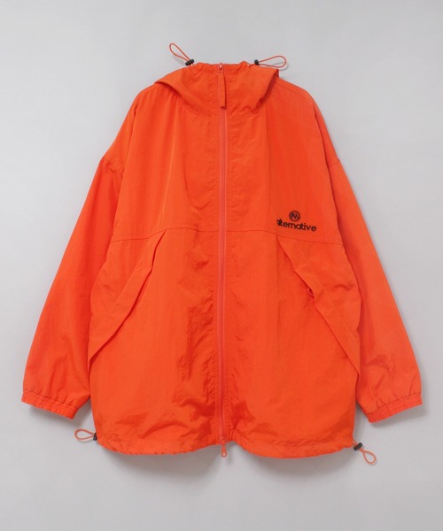 RNA(アールエヌエー)の「J2159 アスレチックオーバージャケット(ナイロンジャケット・レディース・ブラック/ネイビー/オレンジ・MEDIUM)」の14枚目の写真