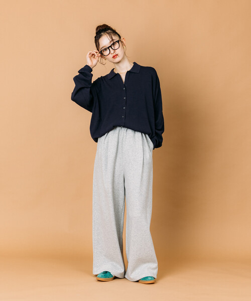 FREAK'S STORE（フリークスストア）の「限定展開 ワイドシルエット ボンディング スウェットパンツ（スウェットパンツ・メンズ・ブラック/チャコールグレー/グレー・SMALL/MEDIUM/LARGE）」の17枚目の写真