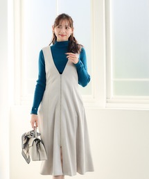 【出品12/11まで】エブール　ワンピース　ジャンパースカート FIL DE FER（フィルデフェール） ジャンパースカート 段染め