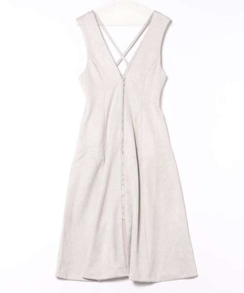 12Twelve Agenda(トゥエルブ アジェンダ)の「前後2wayフェイクスエードZIPフレアジャンスカ(ジャンパースカート・レディース・チャコールグレー/ブラウン/サックスブルー/グレイッシュベージュ・M)」の22枚目の写真