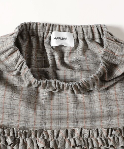 Ray BEAMS（レイビームス）の「【別注】MARMARI / フリル スカート（スカート・レディース・グレー/ブラック・ONE SIZE）」の5枚目の写真