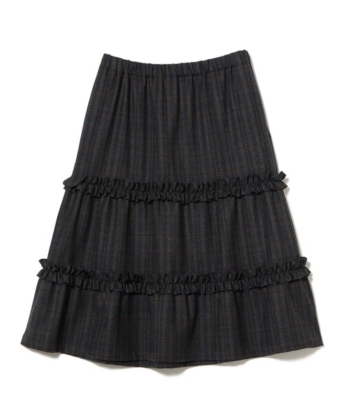 Ray BEAMS（レイビームス）の「【別注】MARMARI / フリル スカート（スカート・レディース・グレー/ブラック・ONE SIZE）」の7枚目の写真