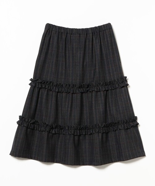 Ray BEAMS（レイビームス）の「【別注】MARMARI / フリル スカート（スカート・レディース・グレー/ブラック・ONE SIZE）」の8枚目の写真