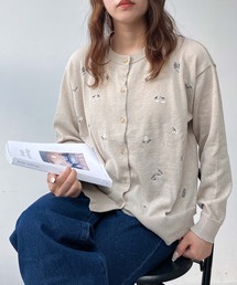 カーディガン/ボレロ（ベージュ系・刺繍）ファッション通販 - ZOZOTOWN