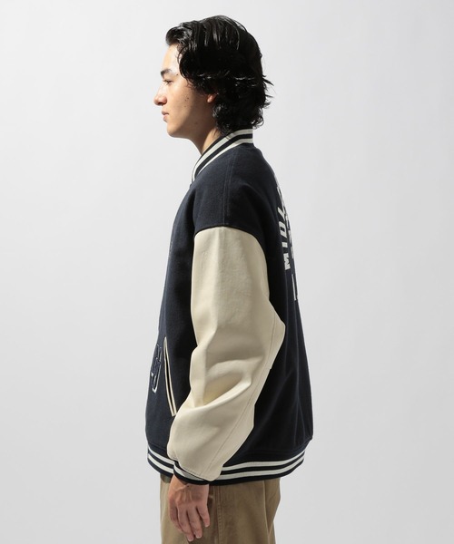 niko and...（ニコアンド）の「メルトンスタジアムブルゾン（ブルゾン・メンズ・ネイビー/グリーン・MEDIUM/LARGE）」の20枚目の写真