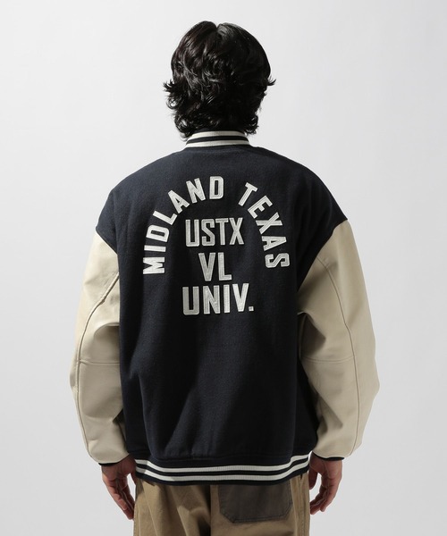 niko and...（ニコアンド）の「メルトンスタジアムブルゾン（ブルゾン・メンズ・ネイビー/グリーン・MEDIUM/LARGE）」の21枚目の写真