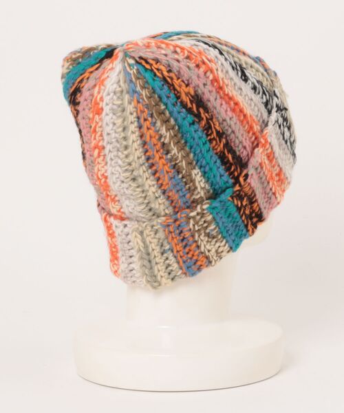 Lee（リー）の「Lee/リー ビーニー MULTI CROCHHET ニット帽 254076614（ニットキャップ/ビーニー・メンズ・ブラック/レインボー・FREE）」の8枚目の写真