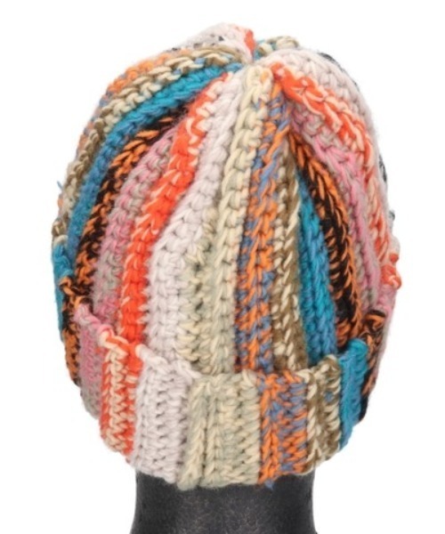 Lee（リー）の「Lee/リー ビーニー MULTI CROCHHET ニット帽 254076614（ニットキャップ/ビーニー・メンズ・ブラック/レインボー・FREE）」の7枚目の写真