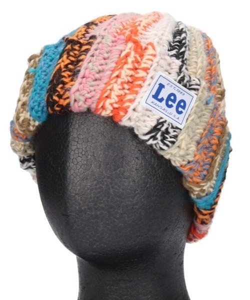 Lee（リー）の「Lee/リー ビーニー MULTI CROCHHET ニット帽 254076614（ニットキャップ/ビーニー・メンズ・ブラック/レインボー・FREE）」の4枚目の写真