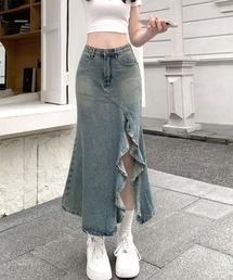 フリル」に該当するデニムスカートファッション通販 - ZOZOTOWN