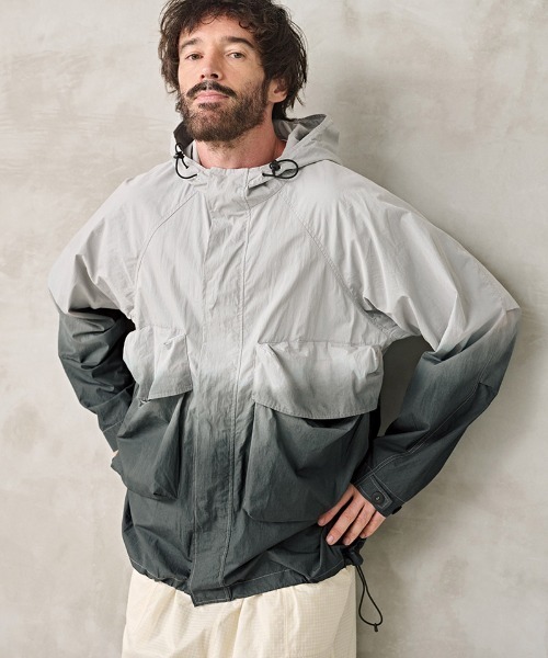 Kelen(ケレン)の「mj11186- HYATT STEP DYEING JACKET ダイイングジャケット(KLM26HJK1098)(ブルゾン・メンズ・ブルー/グリーン/ライトグレー/ピンク・38/40/42)」の2枚目の写真