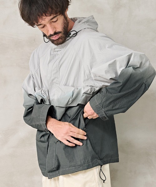 Kelen(ケレン)の「mj11186- HYATT STEP DYEING JACKET ダイイングジャケット(KLM26HJK1098)(ブルゾン・メンズ・ブルー/グリーン/ライトグレー/ピンク・38/40/42)」の5枚目の写真