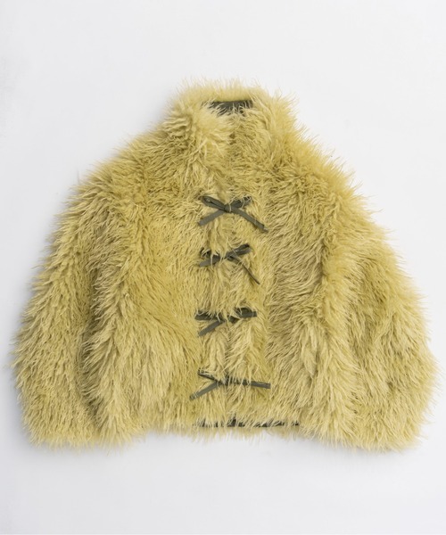 MAISON SPECIAL（メゾンスペシャル）の「Reversible Fur Blouson / リバーシブルファーブルゾン（ブルゾン・レディース・ブラック/カーキ/ホワイト・FREE）」の22枚目の写真