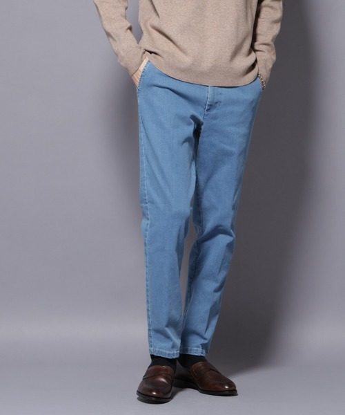 NANO universe（ナノユニバース）の「NORMANBROS別注 ストレッチイージーデニム（デニムパンツ・メンズ・ブラック/ライトブルー/ネイビー・L/M）」の2枚目の写真