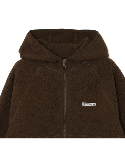 GUESS JEANS（ゲスジーンズ）の「GUESS JEANS Hooded Sherpa Jacket ジャケット（その他アウター・レディース・ブラウン・SMALL/X-SMALL/MEDIUM/LARGE）」の8枚目の写真