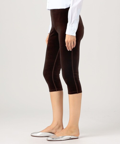 SIMONE WILD(シモーネワイルド)の「SIMONE WILD VELVET LONG SHORTS(その他パンツ・レディース・ブラック/ダークブラウン・M/S)」の5枚目の写真